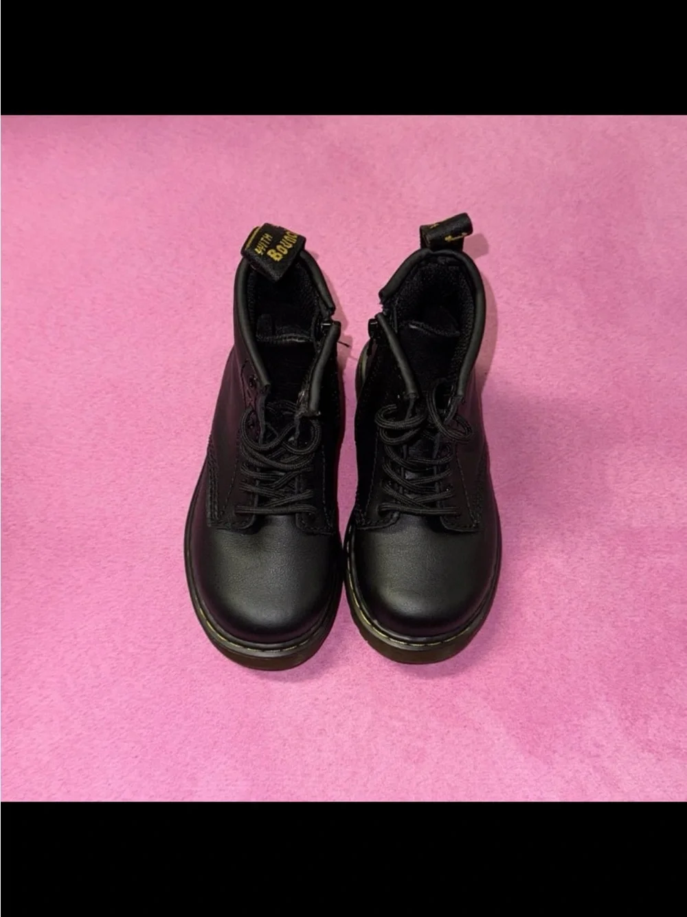 Toddler Dr. Martens Black Lace-Up Boots